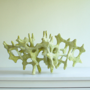 Miep Adenacker_organische Form_2026_Papier, Pigmente_29x60x25cm