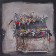 Sevda-Koch_wir-sind-noch-gut_2021_Mixedmedia-Acryl-Papier-Textilstücke_30x30cm